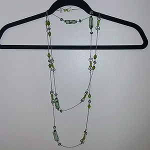 Great Jade and bead necklace.